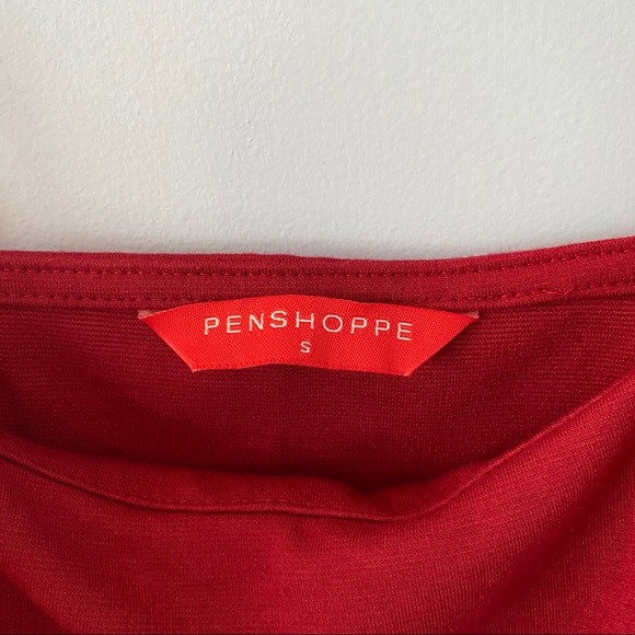 Penshoppe Burgundy Crop Top/Cami, Size Small - Picture 3 of 4